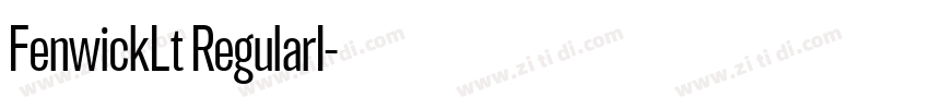 FenwickLt RegularI字体转换